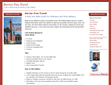 Tablet Screenshot of barrierfreetravel.net